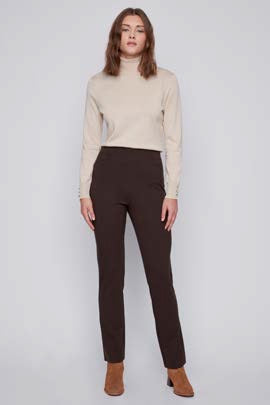 Detail Waist Ponte Pants