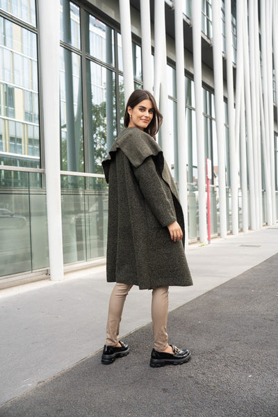 Big Collar Wool Coat