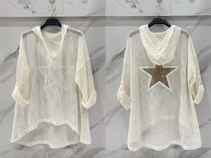 Hooded Star Detail Tunic