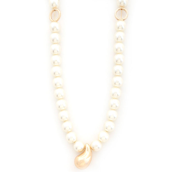 Teardrop Pearl Bead Necklace