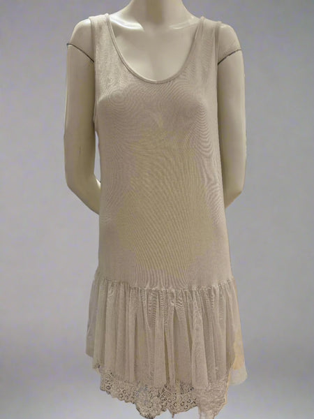 Sleeveless Lace Bottom Dress