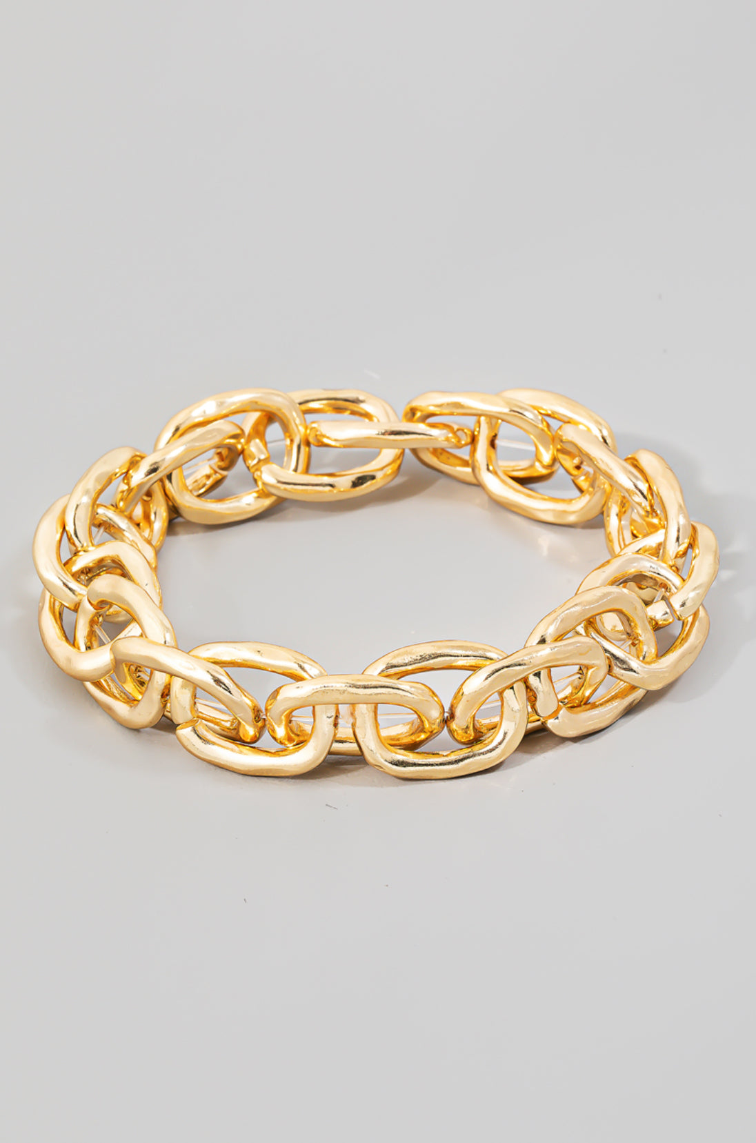 Elastic Metallic Chain Link Bracelet