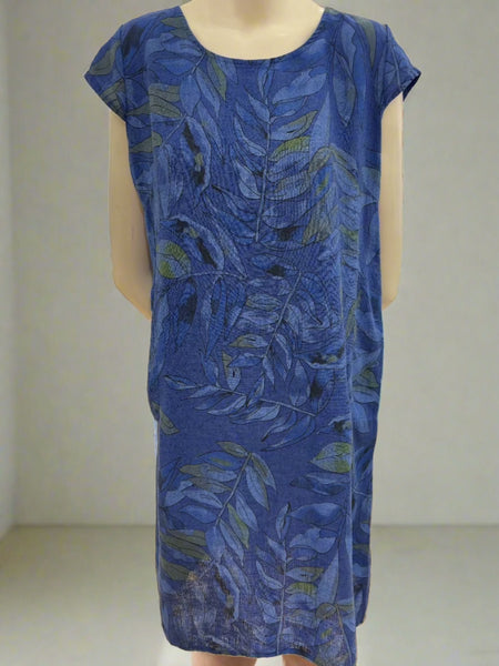 Print Linen/Cotton Dress