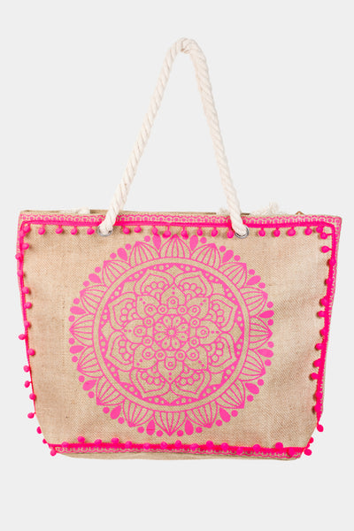 Boho Floral Tote Bag