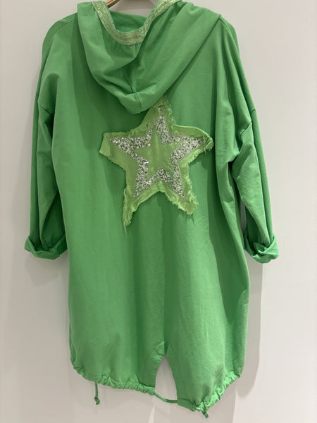 Star Back Cotton Hoodie