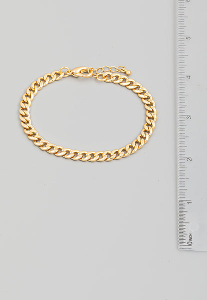 Lobster Clasp Curb Chain Bracelet