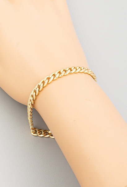 Lobster Clasp Curb Chain Bracelet