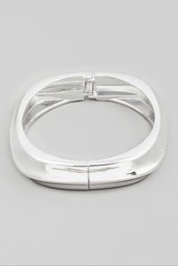 Round Latch Bangle Bracelet