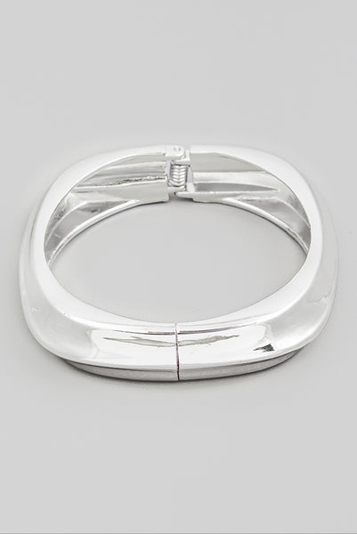 Round Latch Bangle Bracelet