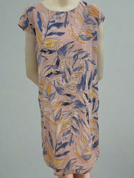 Print Linen/Cotton Dress