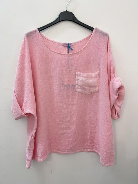 Linen/Cotton Mixed Top - Italian