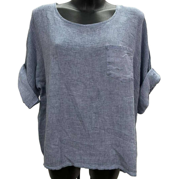 Linen/Cotton Mixed Top - Italian