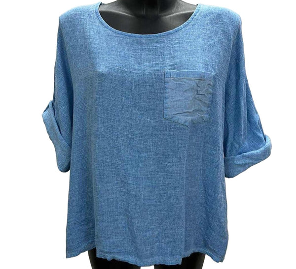 Linen/Cotton Mixed Top - Italian