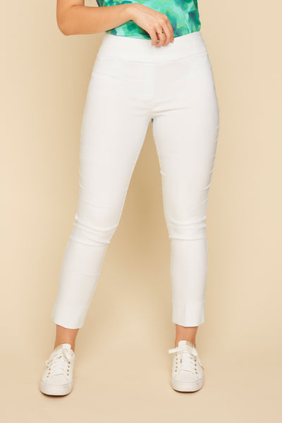 Slim Pull-On Ankle Pants