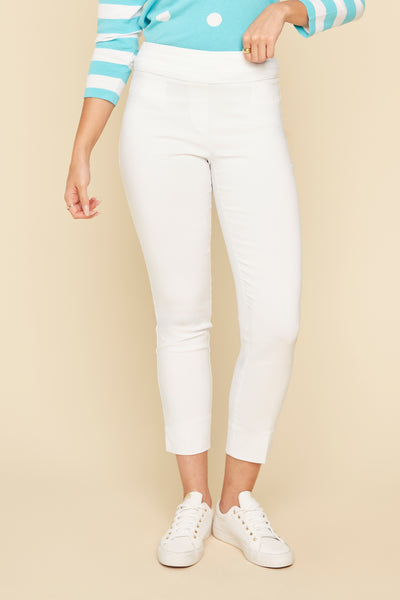 Slim Pull-On Ankle Pants