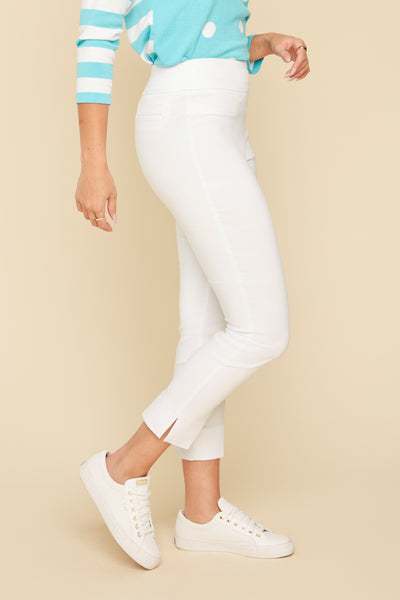 Slim Pull-On Ankle Pants