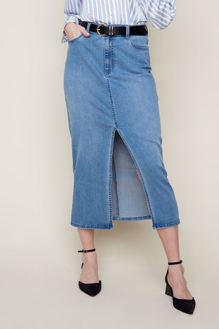 Long Denim Skirt