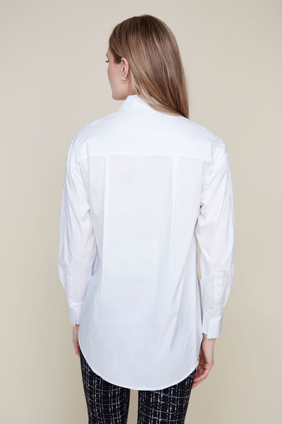 Cotton Blend  Button Side Detail Shirt