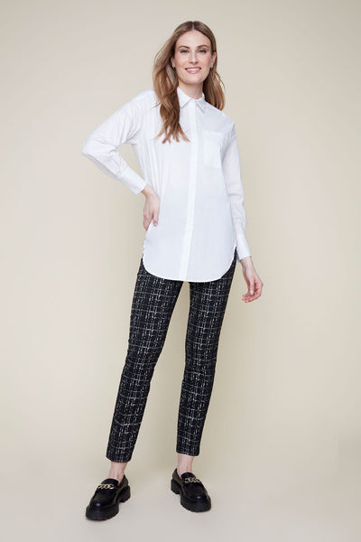 Cotton Blend  Button Side Detail Shirt