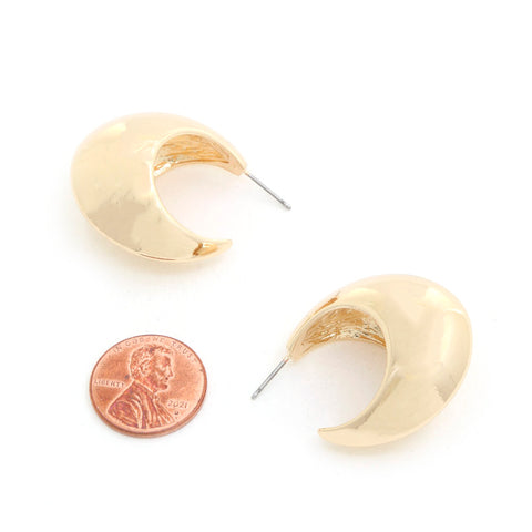 Open Circle Metal Earring