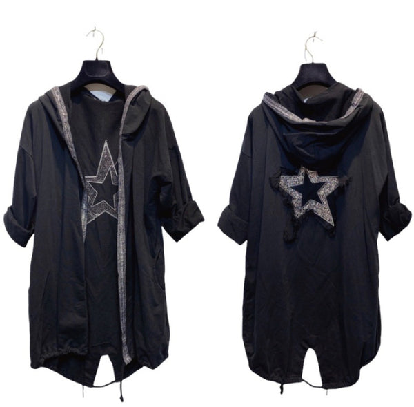 Star Back Cotton Hoodie