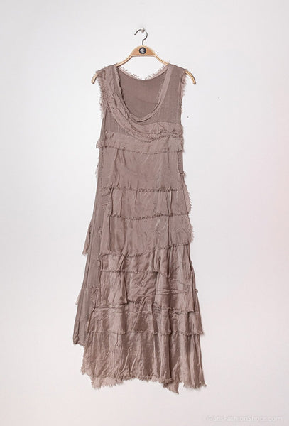 Long Layered Silk Dress - Italian