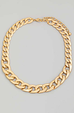 Matte Bulky Chain Link Necklace